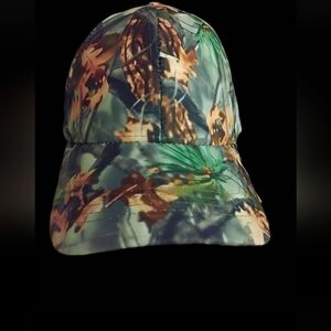 Free Country Camo Leaf Print Baseball Cap in Green and Brown